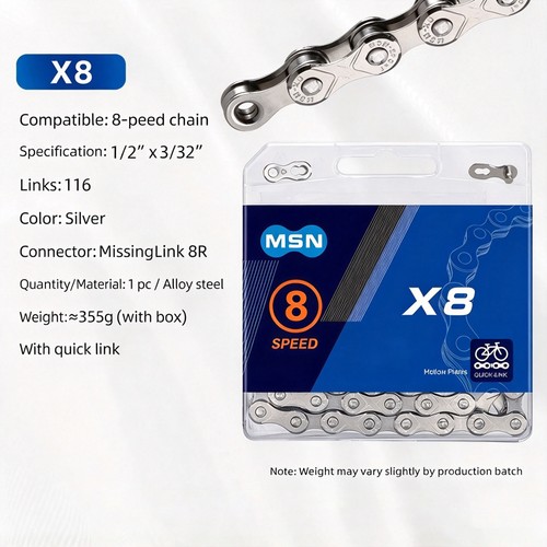 Speed chain silver - speed, x8