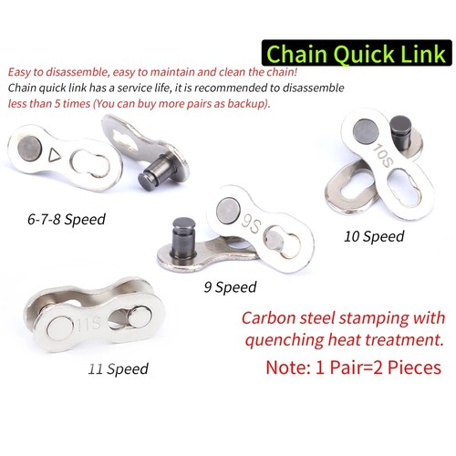 Pairs bike chain quick link - chain,